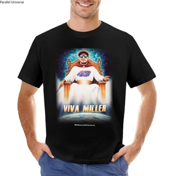 Viva מילר (חדש מספר) חולצת טריקו רגיל שחור t חולצות בציר בגדי קיץ חולצות רגיל לבן t חולצות גברים
