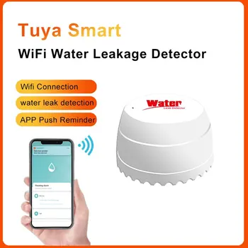 WiFi Датчик наводнения Детектор утечки воды TY015 Water Smart Life APP Удаленный Мониторинг Предупреждение о наводнении Защита от переполнения