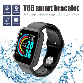 Y68 Bluetooth Смарт-часы для мужчин и женщин, монитор артериального давления, сердечного ритма, спортивные смарт-часы D20 Pro, фитнес-трекер для Xiaomi Huawei
