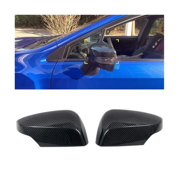 Автомобильное боковое стекло заднего вида из углеродного волокна, Накладка на зеркало заднего вида, рамка, крышки боковых зеркал для Subaru WRX/WRX STI 2015-2021