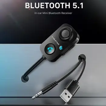 Автомобильный Bluetooth-совместимый приемник 5.0 Auto BT Transmitter USB 3.5мм AUX Audio