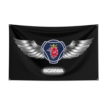 автомобильный баннер Scanlas Flag 90x150 см из полиэстера, украшенный раклингом, для декора, баннер с флагом ft