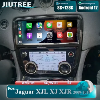 Автомобильный радиоприемник Android 12 с панелью переменного тока, ЖК-мультимедийный плеер с платой кондиционирования воздуха для Jaguar XJL XJ 351 2009-2016 Авто GPS стерео