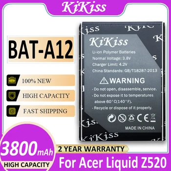 Аккумулятор 3800 мАч BAT-A12 для Acer Liquid Z520, Liquid Z520 с двумя SIM-картами (P/N BAT-A12 (1ICP4/51/65) KT.00104.002) для телефона Batteria