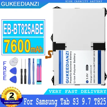 Аккумулятор GUKEEDIANZI EB-BT825ABE 7600 мАч для Samsung Galaxy Tab S3 9,7 SM-T820 SM-T825 SM-T825C SM-T825N0 SM-T825Y SM-T827V + инструменты