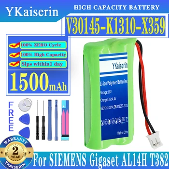 Аккумулятор мобильного телефона YKaiserin V30145-K1310-X359 1500 мАч для SIEMENS Gigaset AL14H T382 A120 A140 AS140 (V30145-K1310-X383 V301