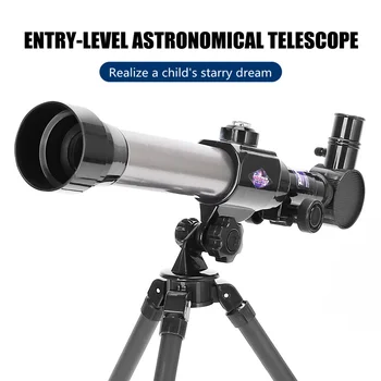 Астрономический телескоп, детские развивающие игрушки для начинающих, взаимодействие родителей и ребенка, 20-40-кратный окуляр, подарок на день рождения XPY