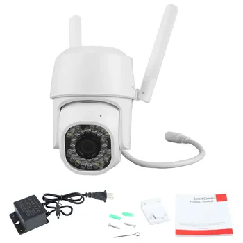 Беспроводная камера Wi-Fi, водонепроницаемая камера безопасности для дома и улицы