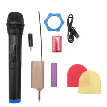 Беспроводной микрофон Ручной микрофон с приемником Bluetooth 200 дюймов для организации караоке на собраниях