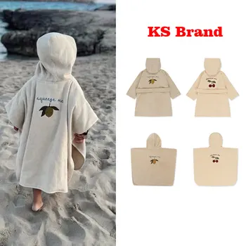 Бренд 2023 KS Детский Фланелевый халат, пижамы для мальчиков и девочек, Одежда для малышей, Детский Мягкий банный халат, ночная рубашка для подростков 1-12 лет