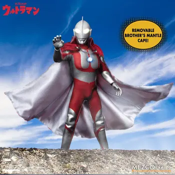 В наличии Оригинал MEZCO ONE: 12 аниме-экшенеров Ultraman 1/12, коллекционные фигурки, модели игрушек