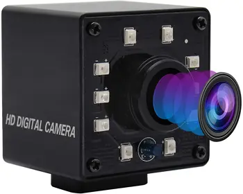 Веб-камера ELP 1080P Широкоугольный Объектив 1,56 мм OV2710 Дневного и ночного видения Инфракрасная 2-мегапиксельная USB-камера 60/120 кадров в секунду ИК-светодиоды IR-CUT USB-камера