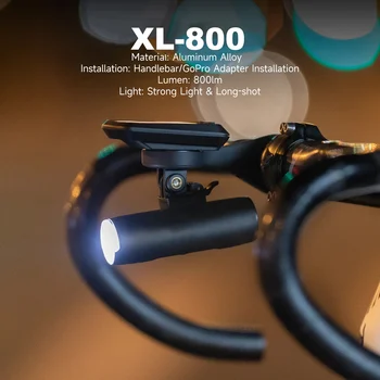 Велосипедный фонарь XOSS 800lumen XL-400 800, велосипедная фара, водонепроницаемая USB-перезаряжаемая передняя лампа MTB, велосипедная вспышка