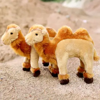 Верблюжий плюш Яркий вид Верблюжий плюш Милые 3D глазные яблоки Мягкая игрушка для сувениров из зоопарка Реквизит для фотосъемки Моделирование верблюжьих плюшек