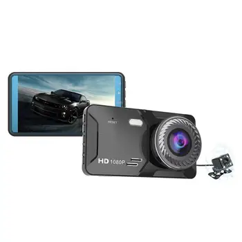 Видеорегистратор 1080P, вождение автомобиля спереди и сзади, запись ночного широкоугольного видеорегистратора, автомобильный видеорегистратор