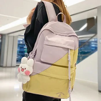 Водонепроницаемая Кавайная Мужская Женская школьная сумка для книг для девочек, крутая женская сумка, Модный нейлоновый дорожный женский ноутбук, модные рюкзаки для колледжа