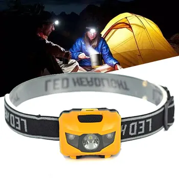 Головной фонарик для рыбалки с USB-подсветкой, кемпинговый фонарь, портативная мощная светодиодная фара для бега, Походная фара, лампа для шлема