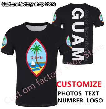 Гуамская футболка diy free custom made name number gum футболка с национальным флагом gu country college print word text фото логотип красная одежда