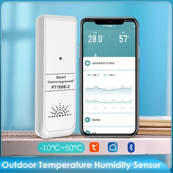 Датчик температуры и влажности холодильника Tuya Smart life bluetooth Sensor -диапазон 10-50 ℃ Поддержка удаленного мониторинга приложения Bluetooth-концентратор