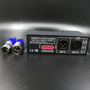 Декодер сигнала DMX-SPI DMX512 Декодер для пиксельной светодиодной ленты WS2811 WS2812B WS2813