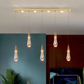 Декор комнаты, Подвесная светодиодная художественная люстра, Современный Домашний обеденный потолочный светильник, подвесной декоративный светильник для внутреннего освещения