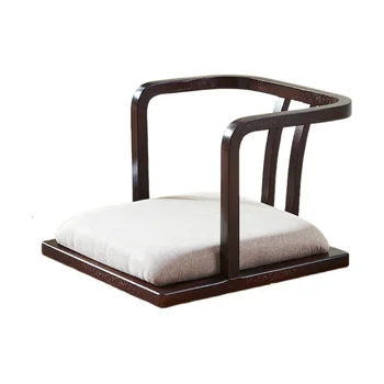 Деревянные татами в японском стиле, напольное надувное кресло Zaisu без ножек, диван для игр и медитации с поддержкой спины для гостиной