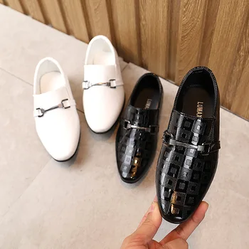 Детская однотонная обувь для шага по свадебному этикету, Новый показ мод для девочек, обувь на мягкой подошве