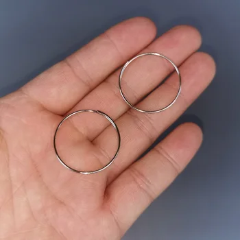 диаметр 28 * 1,0 мм Хром 304/201 соединительное кольцо из нержавеющей стали металлическое кольцо для соединителя деталей люстры