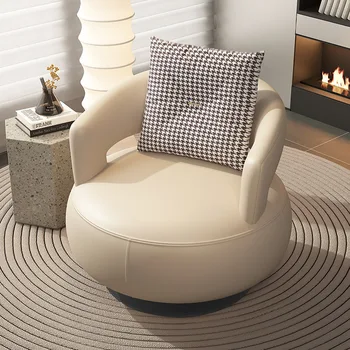 Диван-кресло для одного человека, гостиная в скандинавском современном минимализме, спальня, балкон, интернет-вращающийся стул red ins, кремовый ленивый so