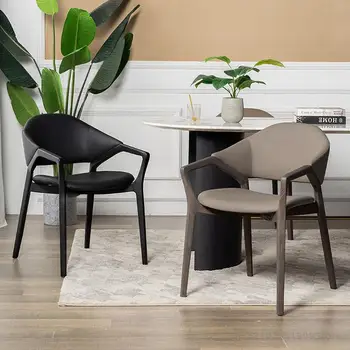 Дизайн письменного стола Обеденные стулья для гостиной Nordic Master Salon Эргономичные обеденные стулья Дизайнерский шезлонг Silla Comedor Дизайн AB50CY