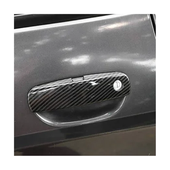Для Dodge Challenger 2015-2020, ручка боковой двери автомобиля из углеродного волокна, Защитная крышка чаши, отделка молдингом