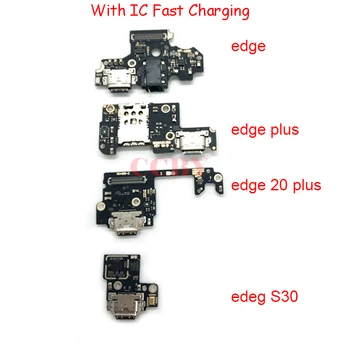 Для Motorola Moto Edge 20 Lite 30 S30 S Pro 2021 Fusion Ultra Neo Lite Plus Pro USB Плата Для Зарядки Док-порт Гибкий Кабель