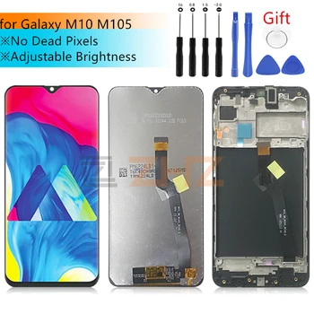Для Samsung Galaxy M105 ЖК-дисплей с сенсорным экраном, Дигитайзер в сборе, Экран M10 с рамкой, Запасные части для ремонта 6.22 
