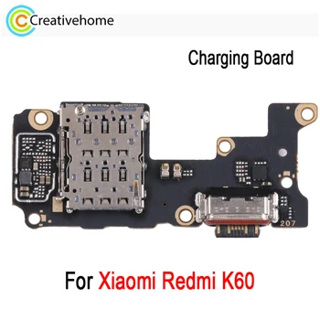 Для Xiaomi Redmi K60 Запасная часть платы с USB-портом для зарядки
