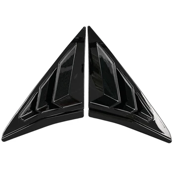 Для Хэтчбека Honda Civic Type R 2017-2020 Задняя Боковая Вентиляционная Решетка На Заднем Стекле Треугольные Аксессуары Для Отделки Окон