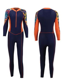 Женский костюм для подводного плавания, купальник для всего тела, дышащий быстросохнущий гидрокостюм для дайвинга, защита от ультрафиолета, защита от сыпи, спортивный костюм для йоги