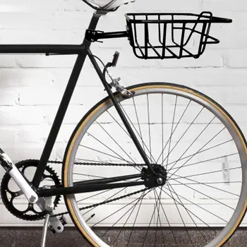 Задняя корзина для велосипеда, переносная железная проволока, простая установка, Черная Велосипедная корзина для детских складных велосипедов, езда на велосипеде, кемпинг, пешие прогулки, открытый