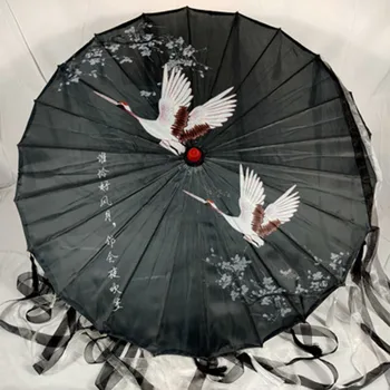 Зонт для косплея в танцевальной машине, зонт из масляной бумаги Hanfu, зонт из шелковой ткани, зонт для фотосессии Cheongsam, кисточки для зонта Paraguas
