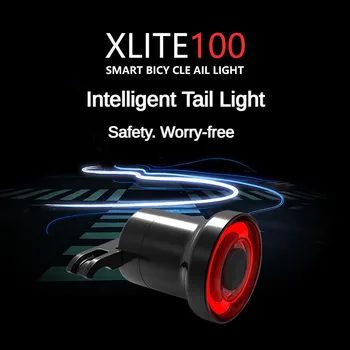 Интеллектуальные Чувствительные Стоп-сигналы для Велосипедов с Горной дорогой, Зарядка через USB, Предупреждение О Ночной Езде, Задние Фонари для езды на велосипеде, Xlite100