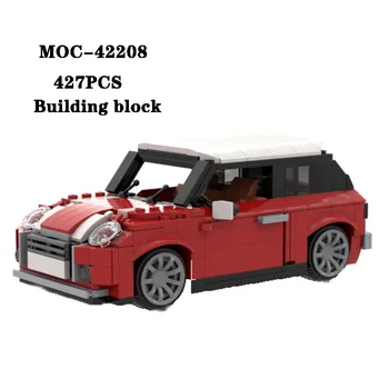 Классический строительный блок MOC-42208 Мини-спортивный автомобиль Статическая версия Сращивания Деталей 427 шт. Игрушка для взрослых и детей в подарок на день рождения