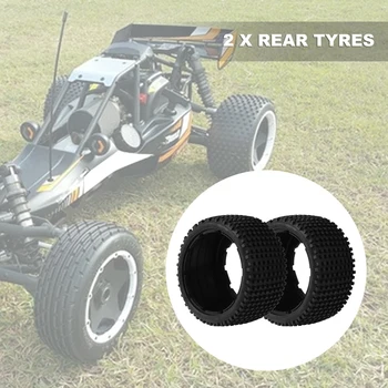 Комплект задних шин для внедорожников с утолщенной кожей для 1/5 HPI ROFUN BAHA ROVAN KM Baja 5B Запасные игрушки для грузовиков