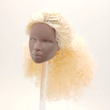 Королевская мода Nu.face Желтые Вьющиеся Волосы Перезапускают Надю Раймес С Пустым Лицом Кукольной Головы