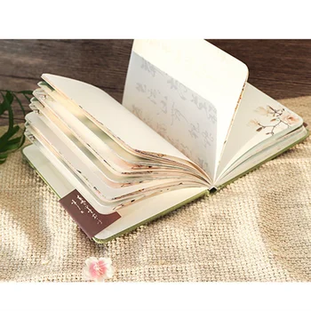 Креативный блокнот с красочными страницами, дневники в твердом переплете в китайском стиле, Еженедельный планировщик, Цветная внутренняя страница для студентов