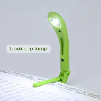 Лампа для чтения, фонарик для спальни, защита глаз, книжный зажим, лампа на батарейках с зажимом, Мини-светодиодные маленькие детские ночные закладки