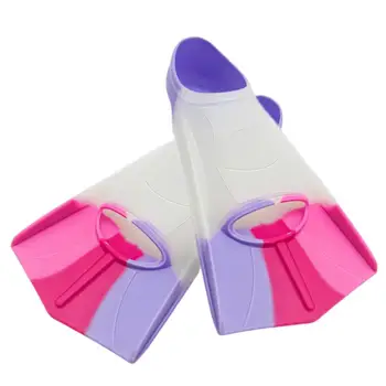 Ласты для плавания с сумкой для хранения, сверхмягкие Гибкие Высокоэластичные силиконовые ласты для плавания, тренировочный инструмент для детей
