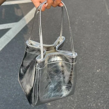 Летняя модная однотонная женская сумка через плечо, простая женская маленькая квадратная сумка из искусственной кожи, повседневная портативная женская сумка подмышками