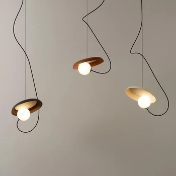 Люстры Потолочный светильник Led Art в скандинавском минималистичном стиле с магнитной регулировкой, 3D-принт, декор ресторана, Прикроватные подвесные светильники