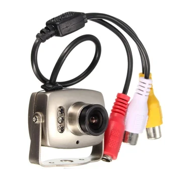 Мини-видеокамера видеонаблюдения 600TVL CMOS, цветные 940-нм Инфракрасные Аналоговые камеры безопасности ночного видения