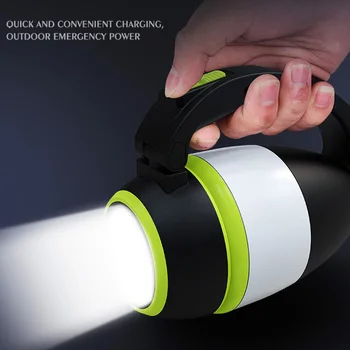 Многофункциональный светодиодный USB перезаряжаемый походный фонарь / лампа для походов на открытом воздухе, домашний фонарик 3 в1, настольная лампа, блок питания