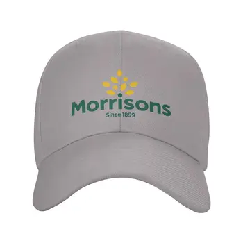 Модная качественная джинсовая кепка с логотипом Morrisons, вязаная шапка, бейсболка